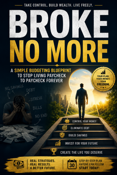 Broke No More A SImple Budgeting Blueprint To Stop Living Paycheck to Paycheck - Instant PDF Download