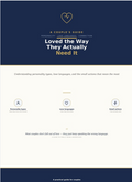 Loved the Way They Actually Need It A Couple's Guide to Personality Types, Love Languages, and the Small Actions That Mean the Most