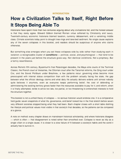 Before The Fall - Instant PDF Download