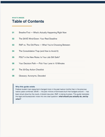 The Debt That Doesn't Define You Your Student Loan Navigator: Managing the End of SAVE, the New RAP Plan, and Your Real Path to Forgiveness - Instant PDF Download